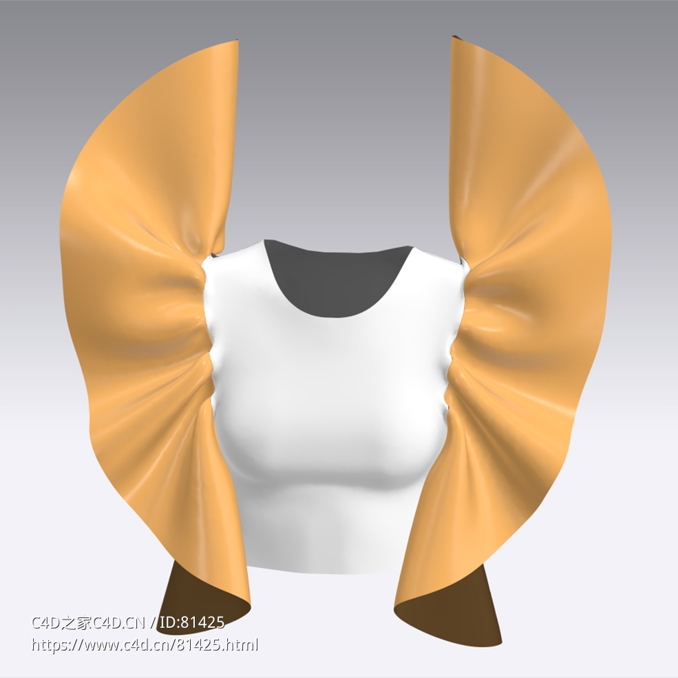 c4d模型女性衣服上衣Sleeves-15 - C4D之家 - 15.jpg