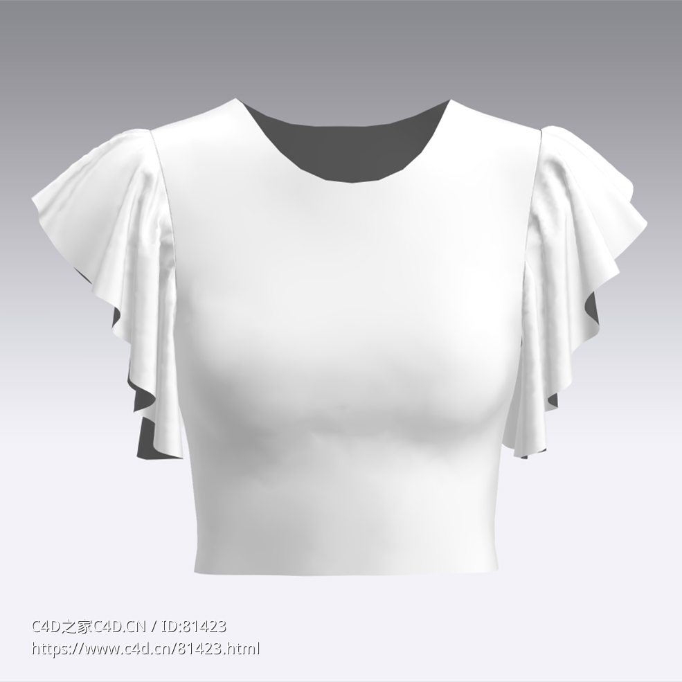 c4d模型女性衣服上衣Sleeves-13 - C4D之家 - 13.jpg