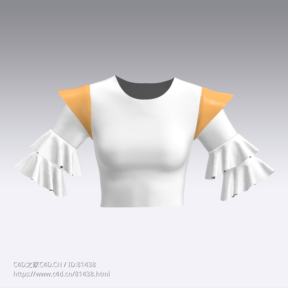 c4d模型女性衣服上衣Sleeves-23 - C4D之家 - 23.jpg