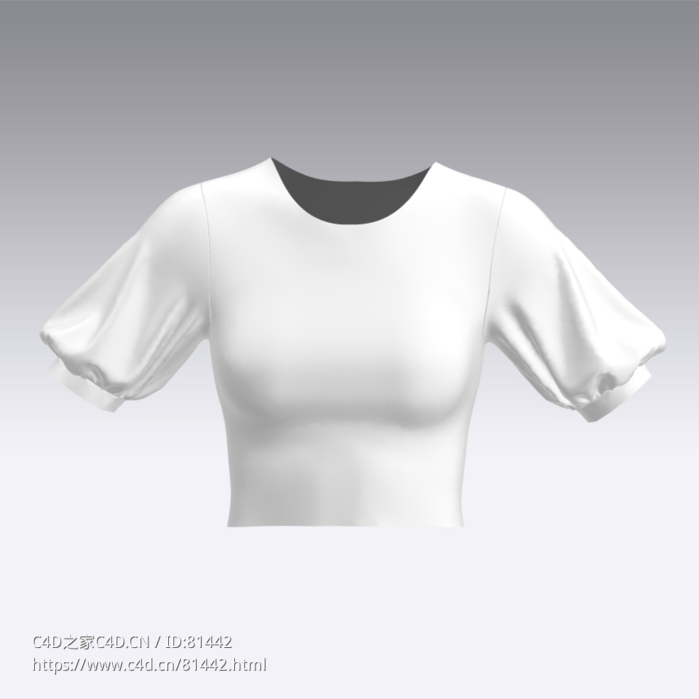 c4d模型女性衣服上衣Sleeves-27 - C4D之家 - 27.jpg