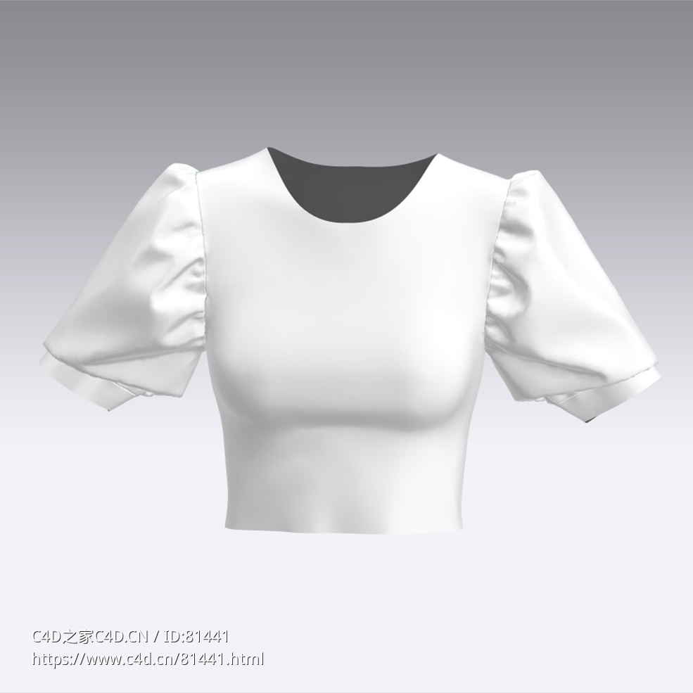 c4d模型女性衣服上衣Sleeves-26 - C4D之家 - 26.jpg