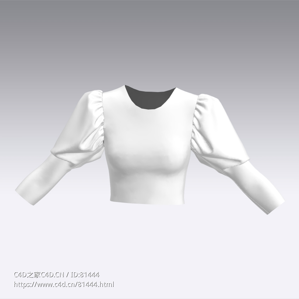 c4d模型女性衣服上衣Sleeves-29 - C4D之家 - 29.jpg
