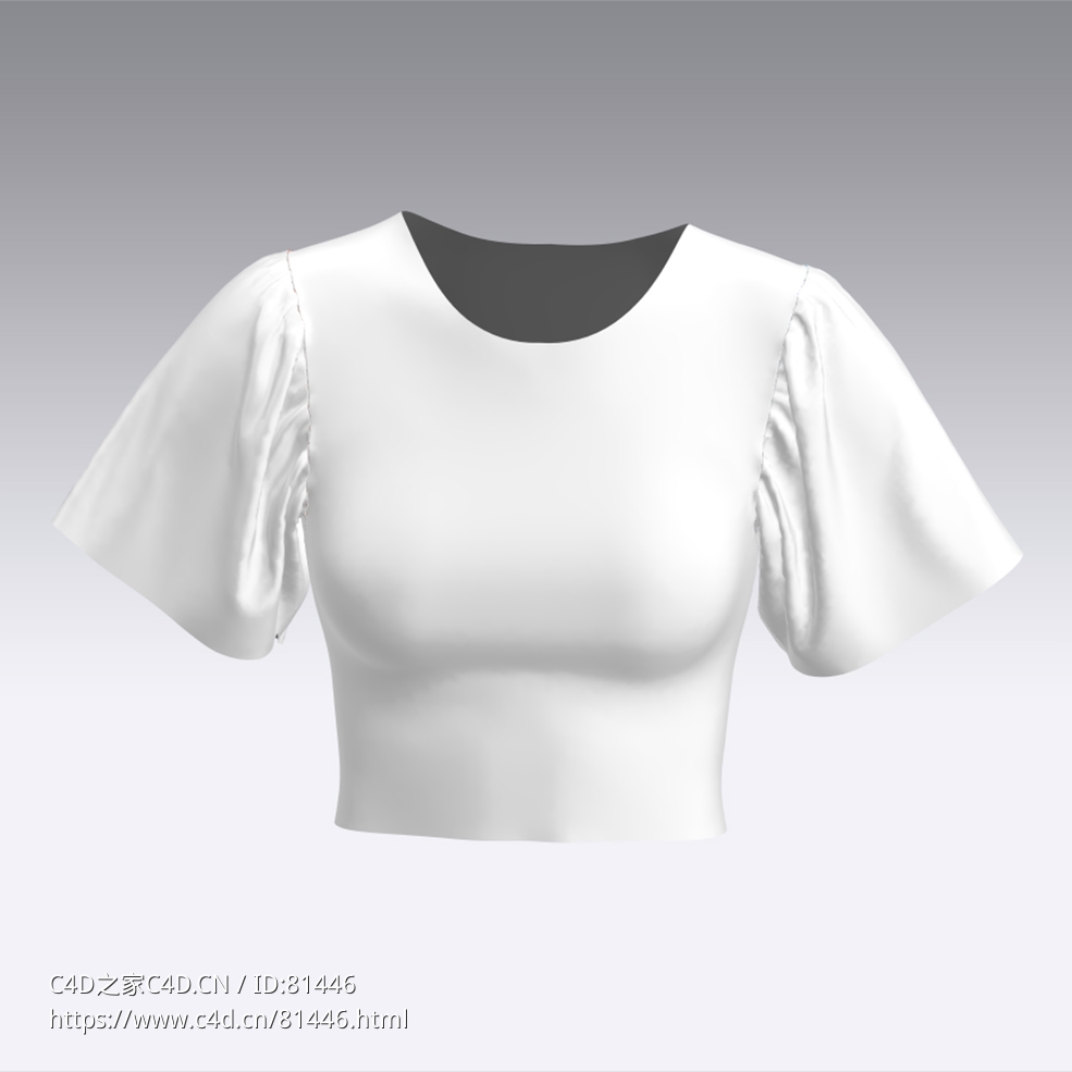 c4d模型女性衣服上衣Sleeves-31 - C4D之家 - 31.jpg