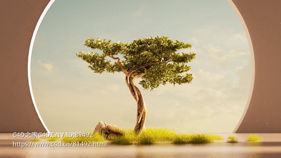 室内景观树C4D OC场景 - C4D之家 - FREE-OCTANE-Nature-Scene-Project-File-with-SpeedArt-Tutorial-1024x576.jpg