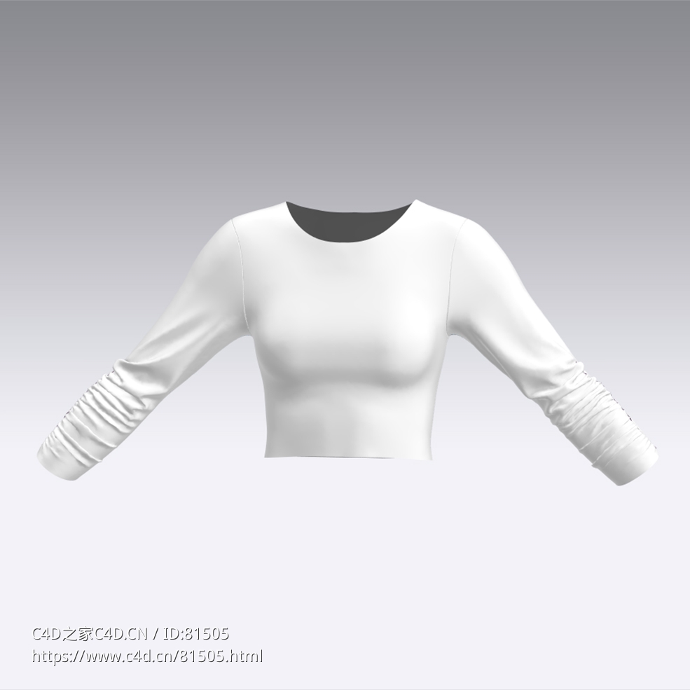 c4d模型女性衣服上衣Sleeves-36 - C4D之家 - 36.jpg