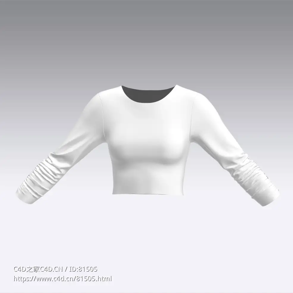 c4d模型女性衣服上衣Sleeves-36 - C4D之家 - 36.jpg