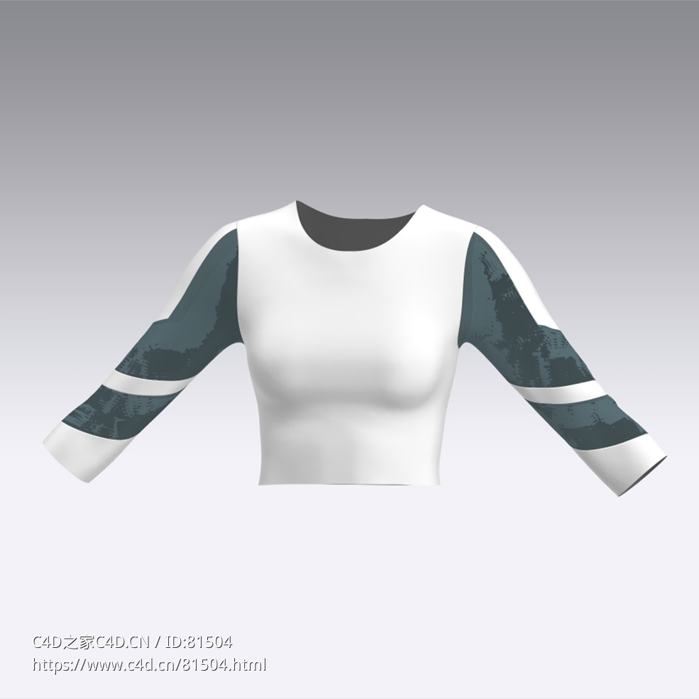 c4d模型女性衣服上衣Sleeves-35 - C4D之家 - 35.jpg