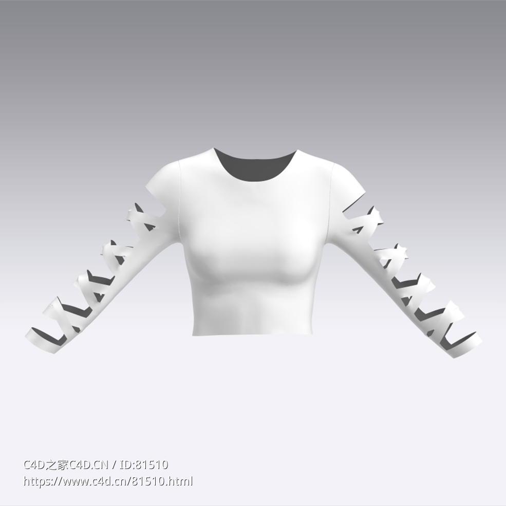 c4d模型女性衣服上衣Sleeves-41 - C4D之家 - 41.jpg