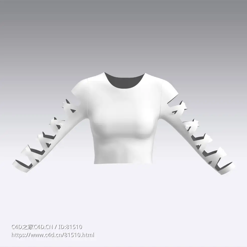 c4d模型女性衣服上衣Sleeves-41 - C4D之家 - 41.jpg
