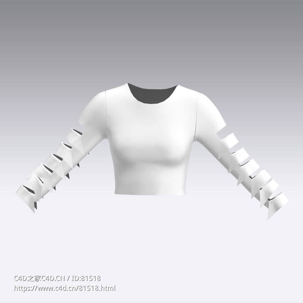 c4d模型女性衣服上衣Sleeves-49 - C4D之家 - 49.jpg