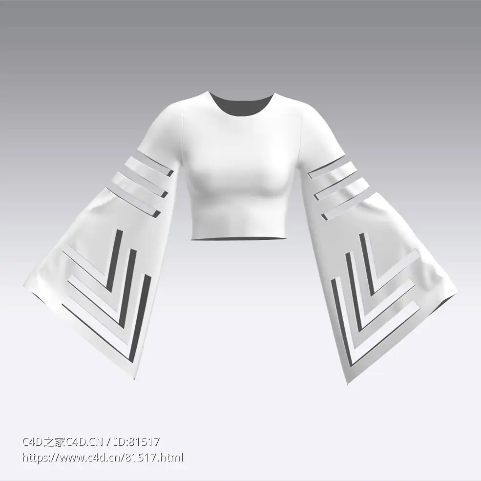 c4d模型女性衣服上衣Sleeves-48 - C4D之家 - 48.jpg