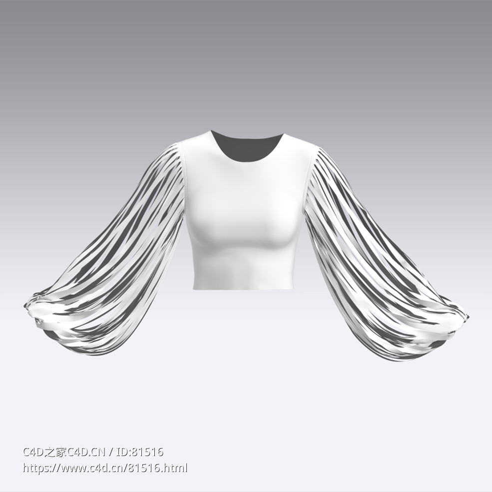 c4d模型女性衣服上衣Sleeves-47 - C4D之家 - 47.jpg
