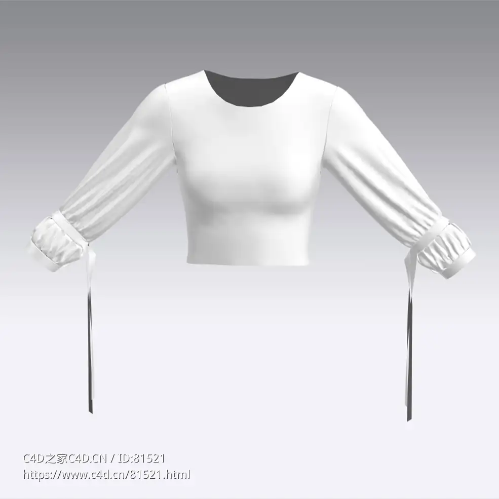 c4d模型女性衣服上衣Sleeves-52 - C4D之家 - 52.jpg