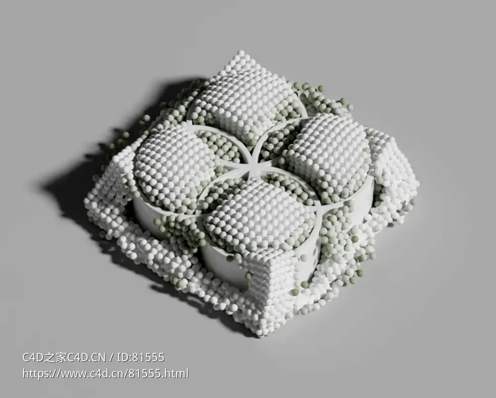 彩球汇聚切割切蛋糕C4D OCTANE动画工程