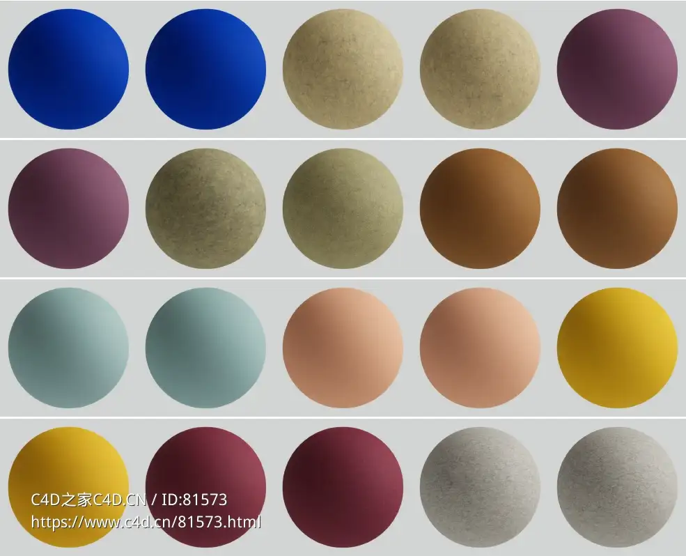40幅毛毡贴图素材Material Felt - C4D之家 - 未标题-拷贝.jpg