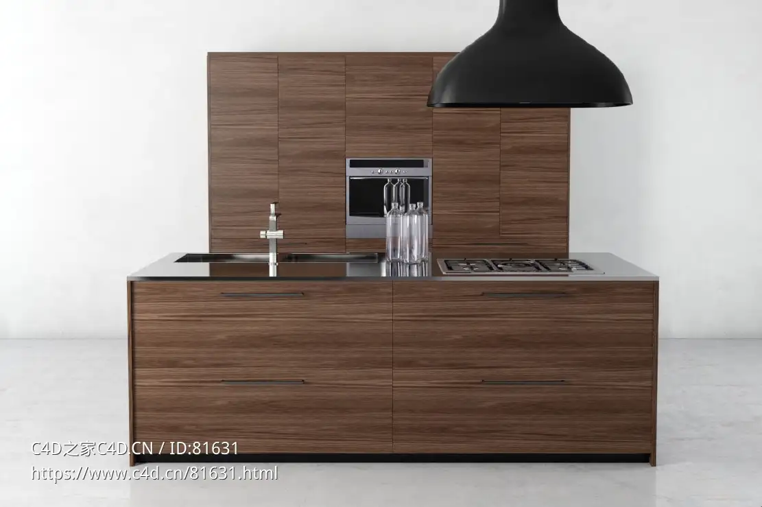 整体厨房厨柜c4d模型Kitchen cabinet - 034 - C4D之家 - 34.jpg