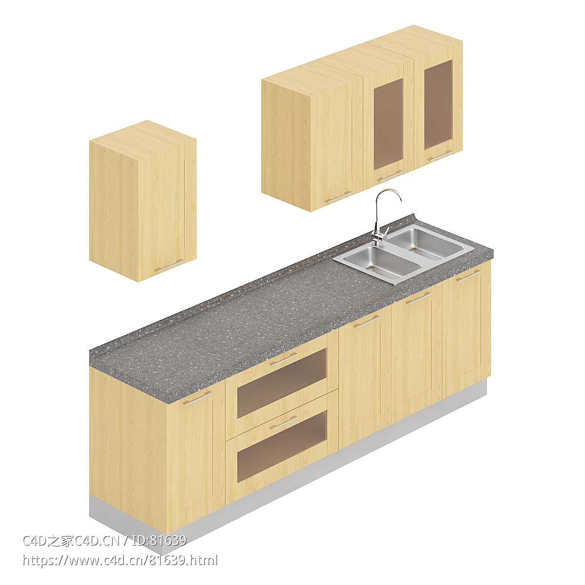 整体厨房厨柜c4d模型Kitchen cabinet - 042 - C4D之家 - 42.jpg