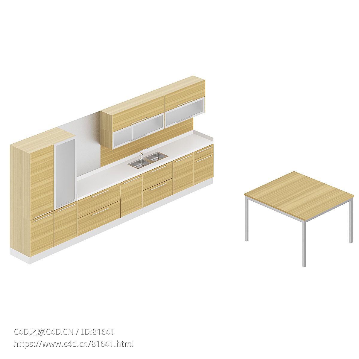 整体厨房厨柜c4d模型Kitchen cabinet - 044 - C4D之家 - 44.jpg