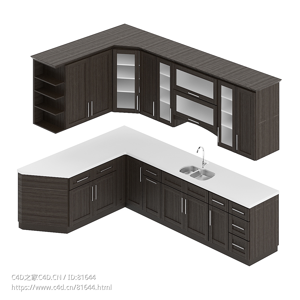 整体厨房厨柜c4d模型Kitchen cabinet - 047 - C4D之家 - 47.jpg