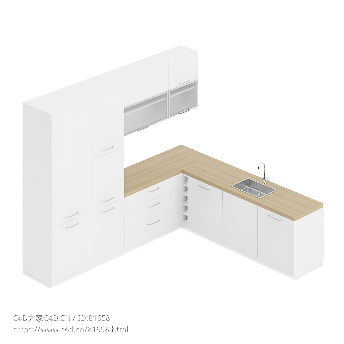 整体厨房厨柜c4d模型Kitchen cabinet - 061 - C4D之家 - 61.jpg