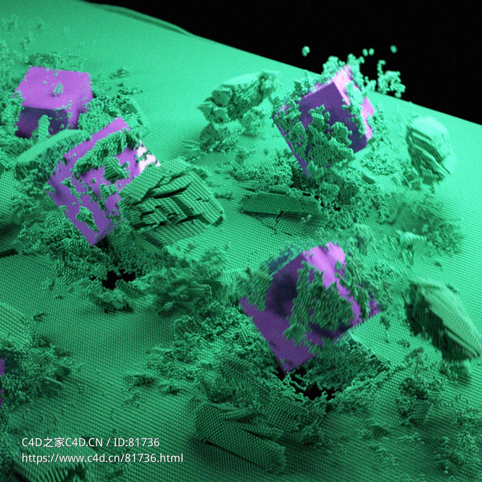 动态颗粒粒子块Dynamic Grains R20-R21 Fields (X-Particles/Cycles 4D) - C4D之家 - 022.jpg