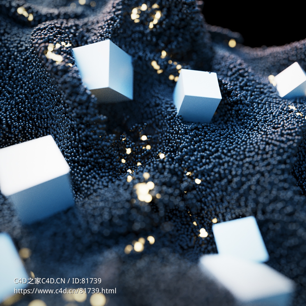 粒子球动力学浮动对象dynamics floating objects r16-r23 x-particles cycles4d - C4D之家 - 025.jpg