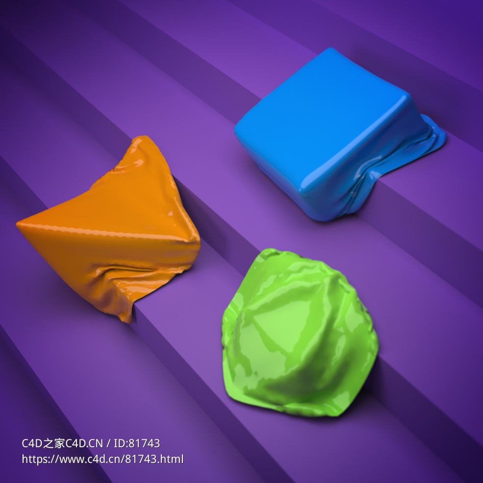 台阶上融化的塑料柔体动力学Dynamics Softbodies R16-R21 (X-Particles/Cycles 4D) - C4D之家 - 029.jpg