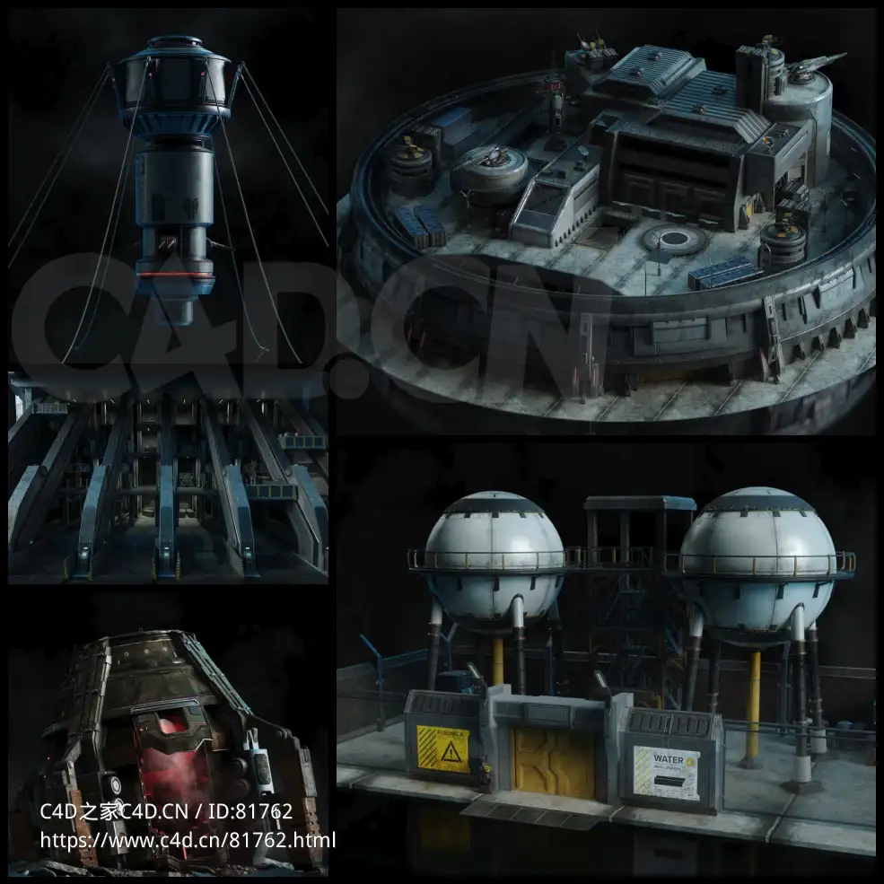 未来战争军事基地场景Kitbash3D - Future Warfare - C4D之家 - 55.jpg