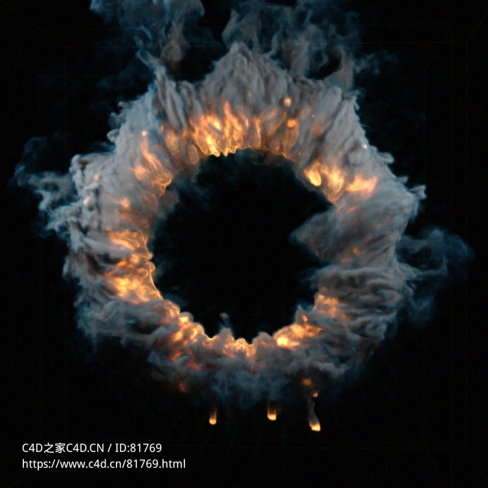 环形火焰烟雾explosiafx fire portal r16-r23 x-particles cycles4d - C4D之家 - 042.jpg