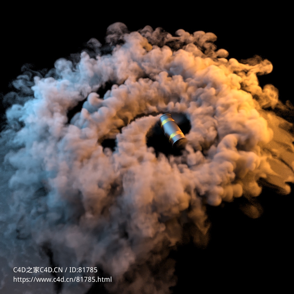 烟雾弹旋转喷射浓烟explosiafx smoke grenade r16-r23 x-particles cycles4d - C4D之家 - 057.jpg