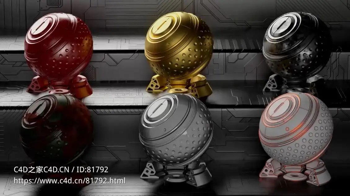 C4D红移渲染器材质解析教程（含材质球）