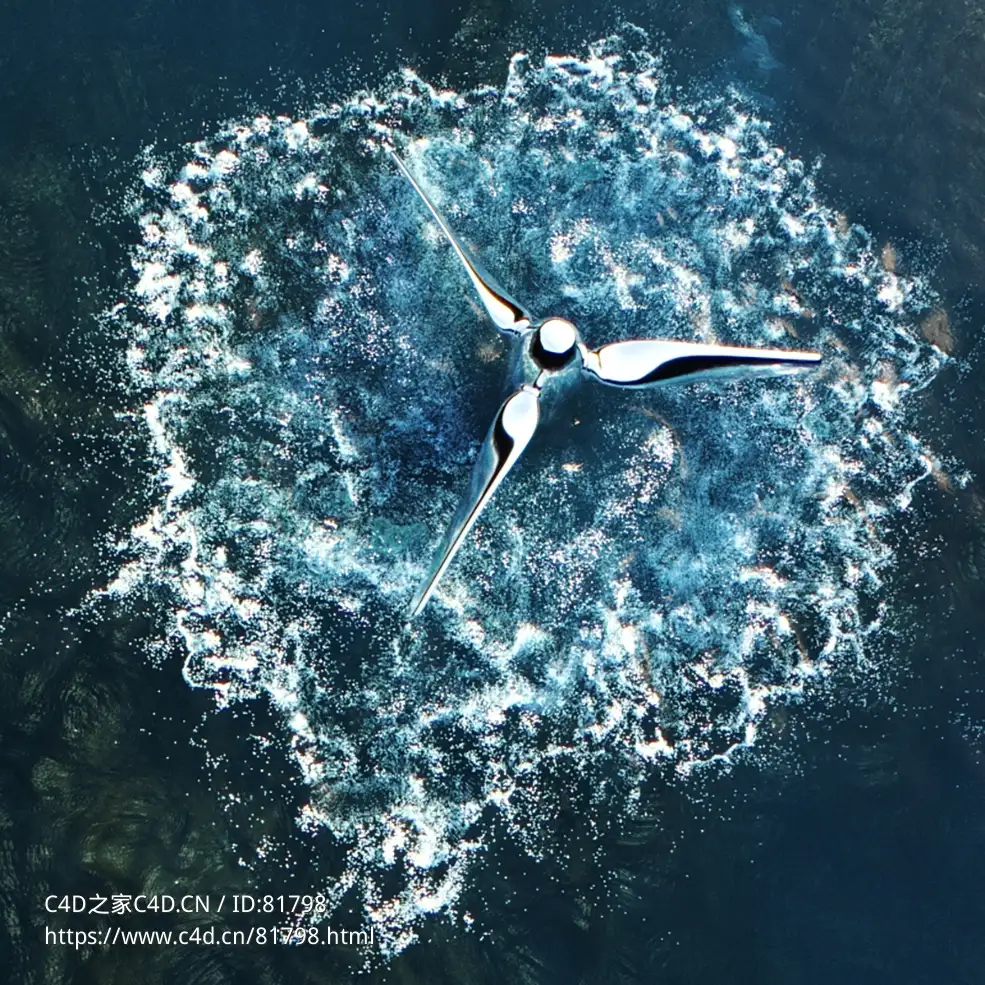 水面上的螺旋翻转流体飞溅水花fluidflip apic rotator r16-r23 x-particles cycles4d - C4D之家 - 066.jpg