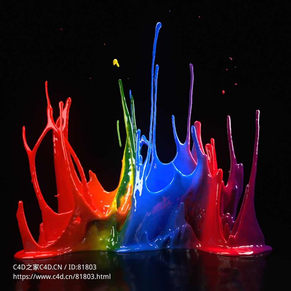 泼洒的油漆飞溅fluidfx paint tendrils r20-r23 x-particles cycles4d - C4D之家 - 071.jpg
