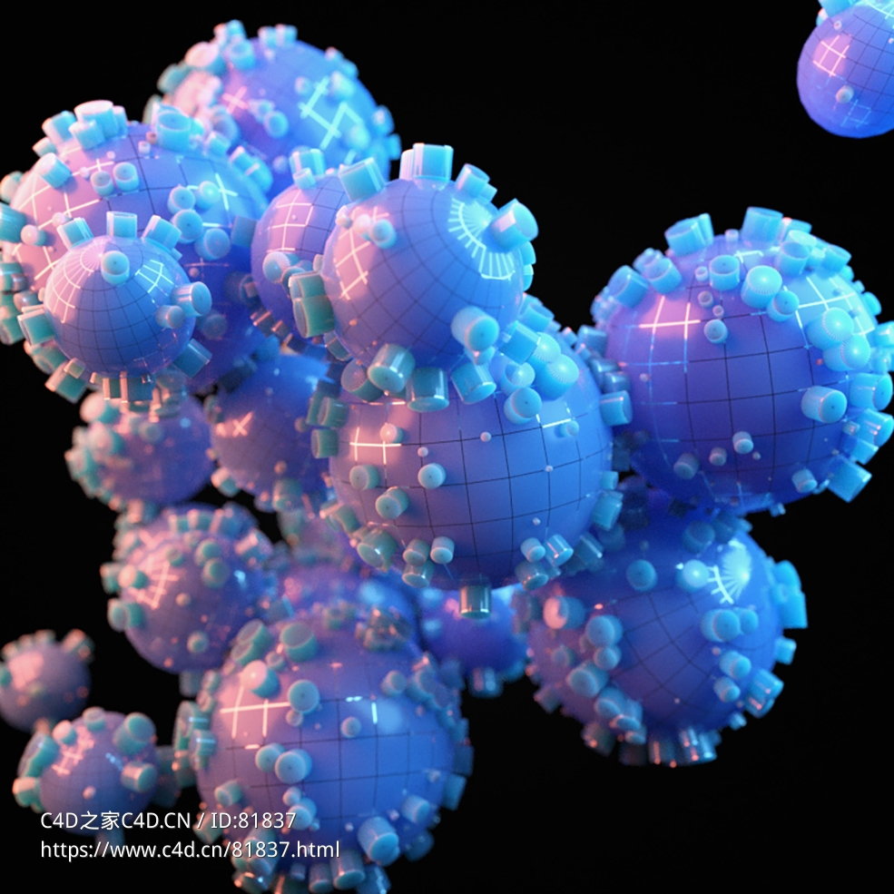 球体克隆散布scatter on clones r16-r23 x-particles cycles4d - C4D之家 - 100.jpg