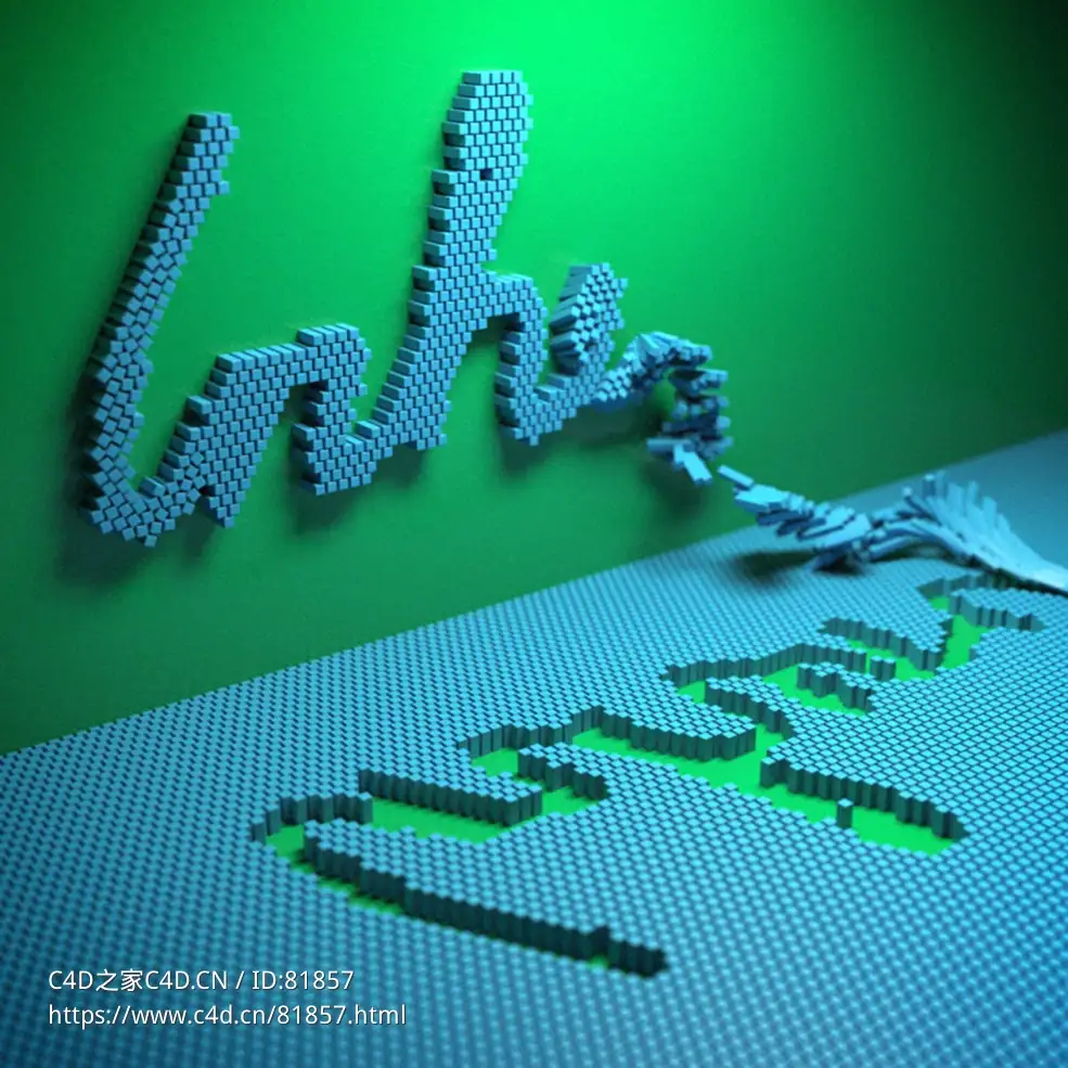 粒子方块文字权重映射Weight Mapping R20-R21 Fields (X-Particles/Cycles 4D) - C4D之家 - 120.jpg