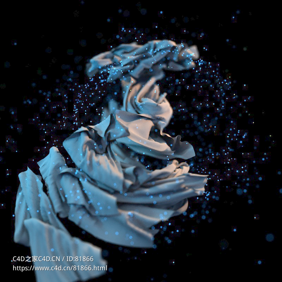 布料粒子x-particles4 reel06 multicloth strange attractor c4d - C4D之家 - 125.jpg