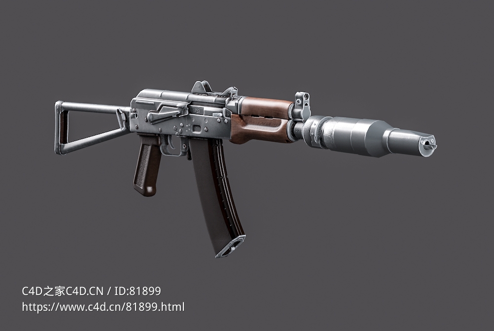 苏联特种部队短管突击步枪AKS-74U PBSАКС-74У ПБС