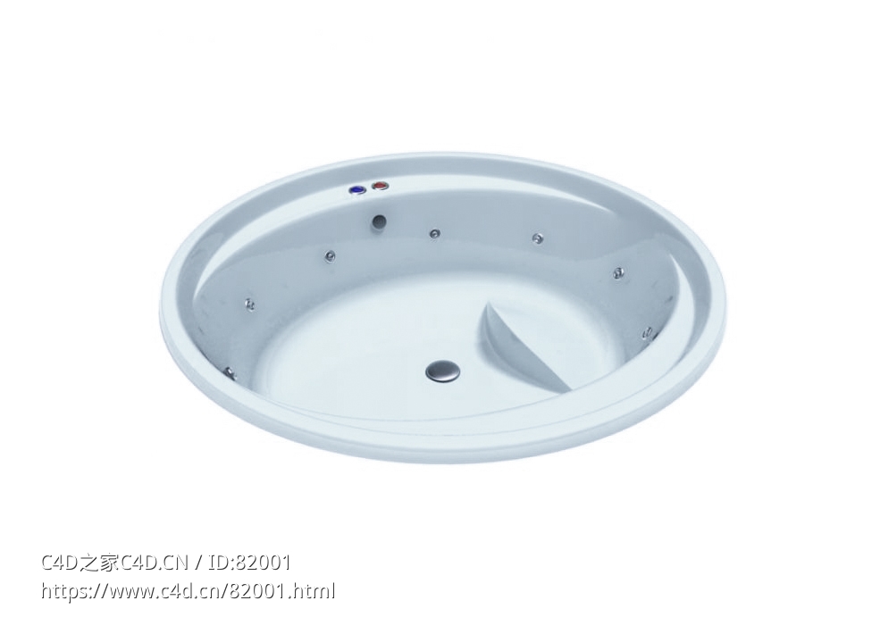 泡澡圆形浴缸 - C4D之家 - 50.jpg