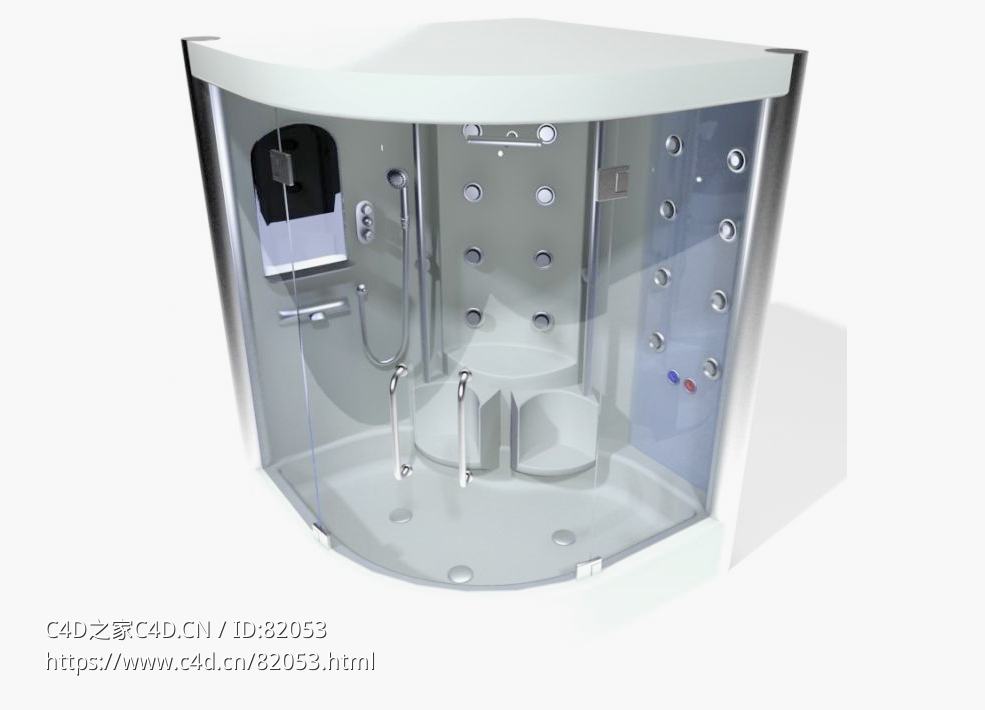 大型扇形多人淋浴房