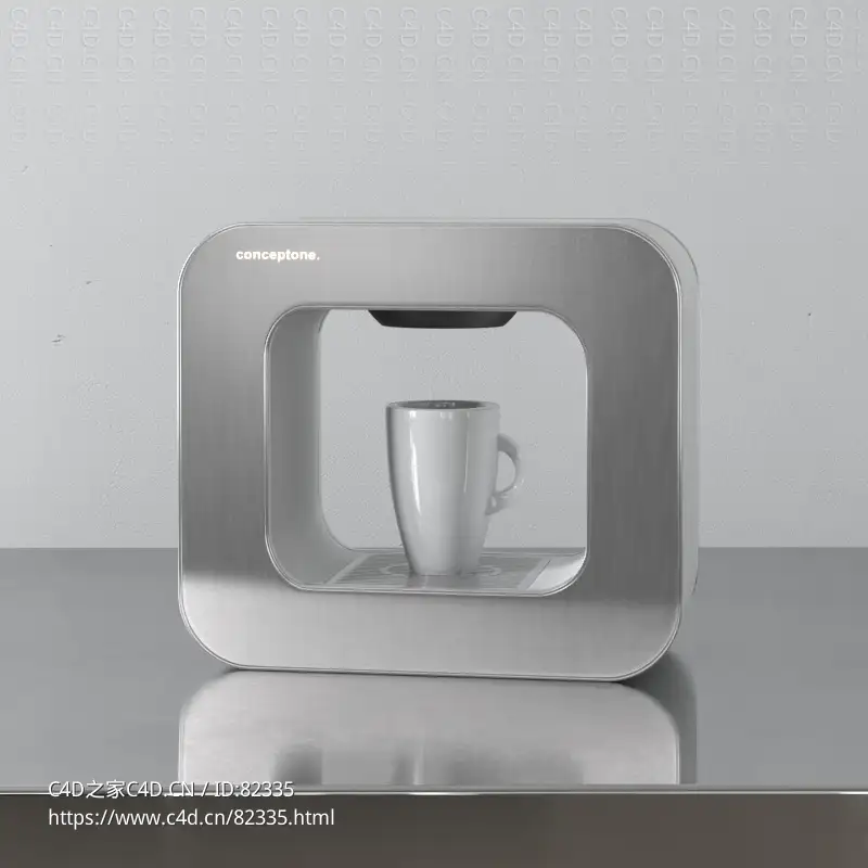 自动咖啡机Conceptone厨房用品c4d模型下载