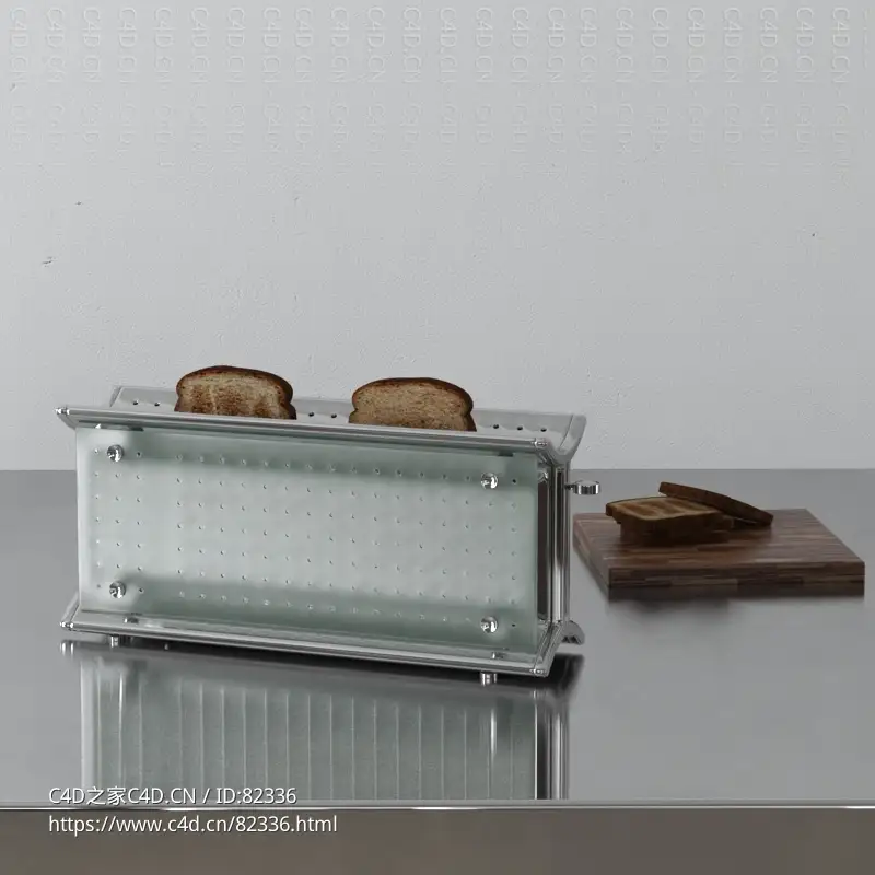 烤面包机厨房用品c4d模型下载