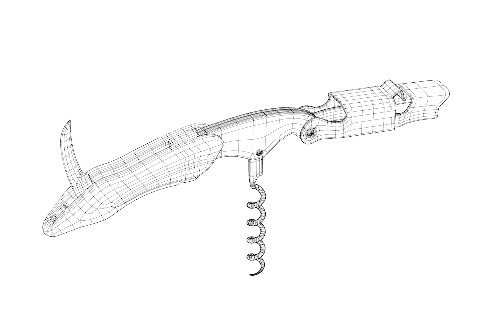 开瓶器 - C4D之家 - 开瓶器展开1-等参线.png
