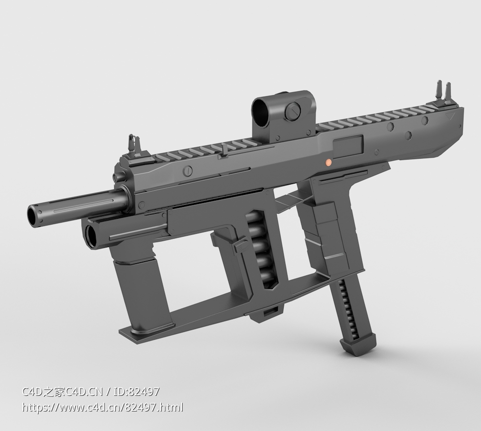 科幻武器冲锋枪