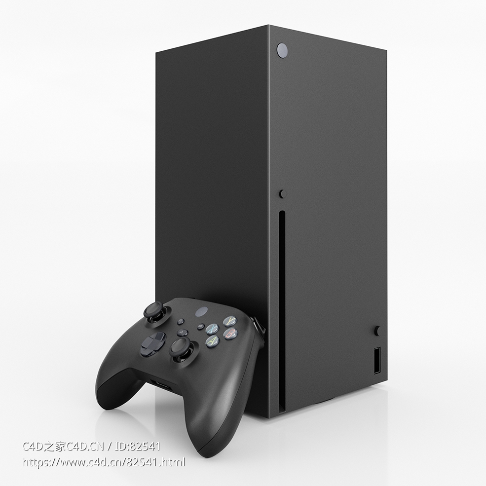 c4d游戏手柄主机xbox series x数码产品模型下载