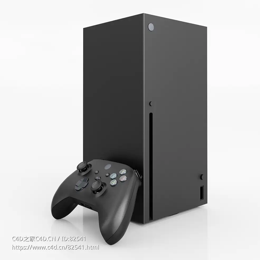 c4d游戏手柄主机xbox series x数码产品模型下载