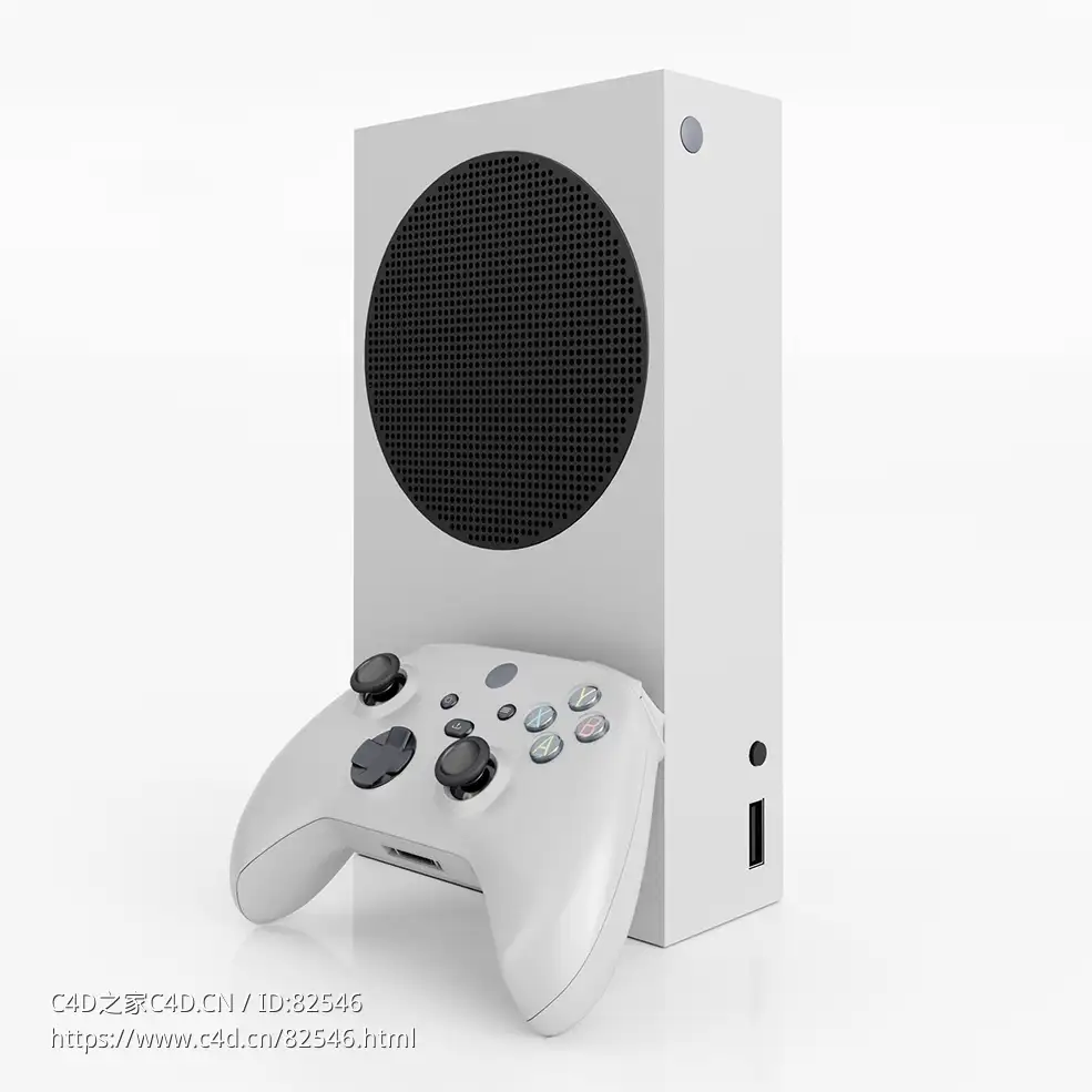 c4d游戏电子设备Pad Console数码产品模型下载