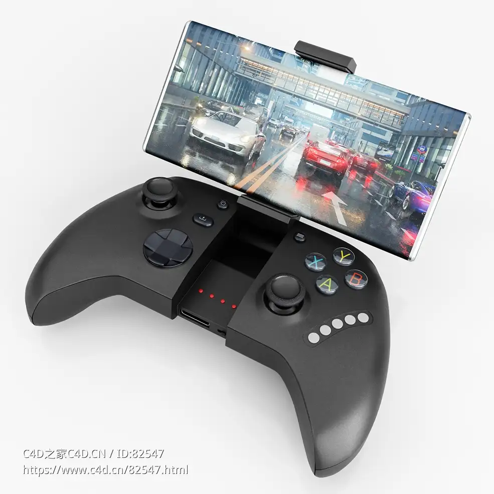 c4d手机支架游戏手柄Pad Smartphone数码产品模型下载 - C4D之家 - 7.jpg