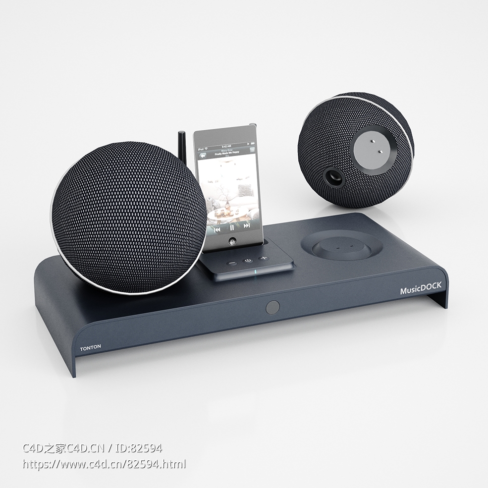 音箱Music Dock Speaker IPod数码产品3d模型