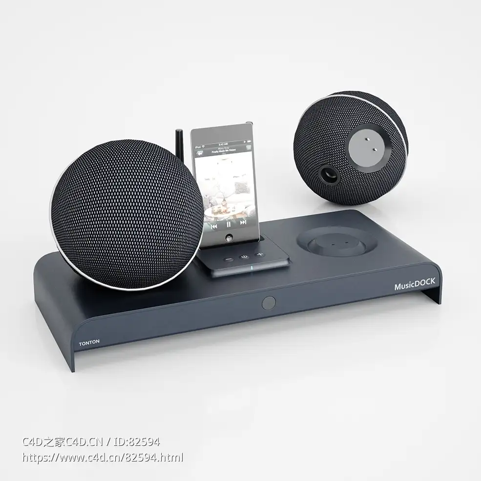 音箱Music Dock Speaker IPod数码产品3d模型