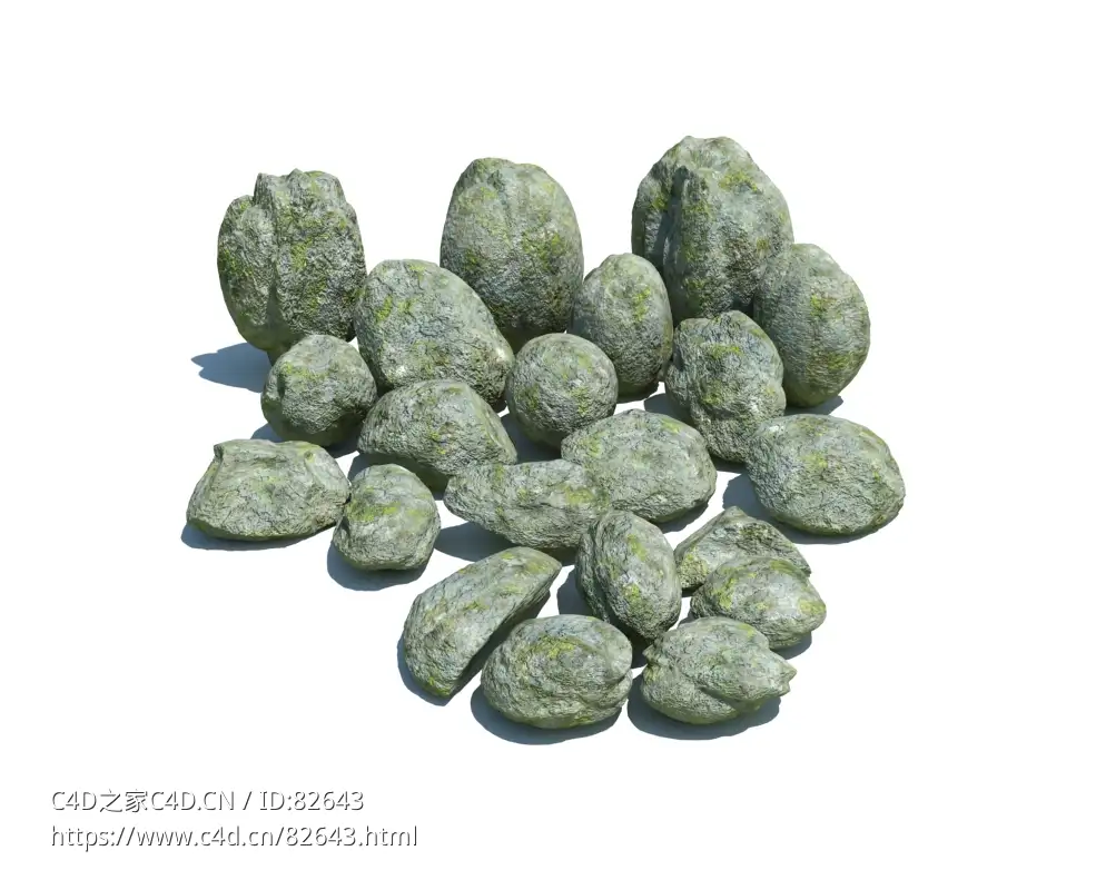 青石头模型下载 large stones v3 - C4D之家 - 147.jpg